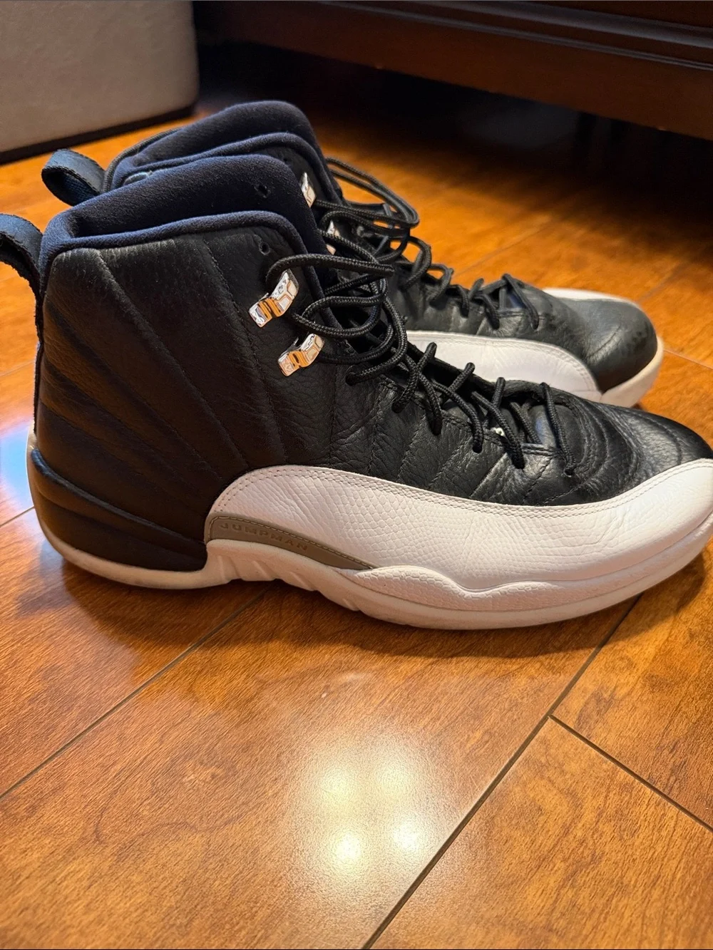 Air Jordan retro 12  Style Men's Basketball Shoes - Black/White/Red